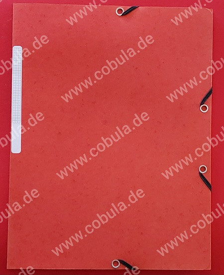 Mappe mit Gummizug Farbe rot ca. 25 x 32cm