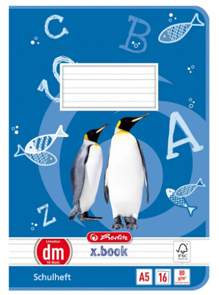 Herlitz Heft A5 Lineatur DM