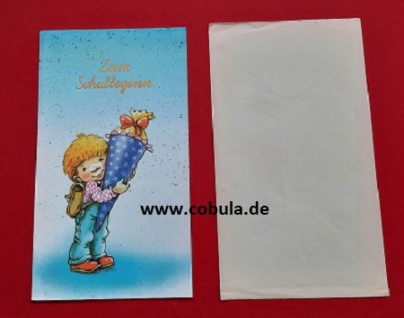 DDR Einschulungskarte mit Umschlag