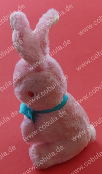 DDR Osterhase mit Schleife Farbe rosa ca. 15cm Vintage