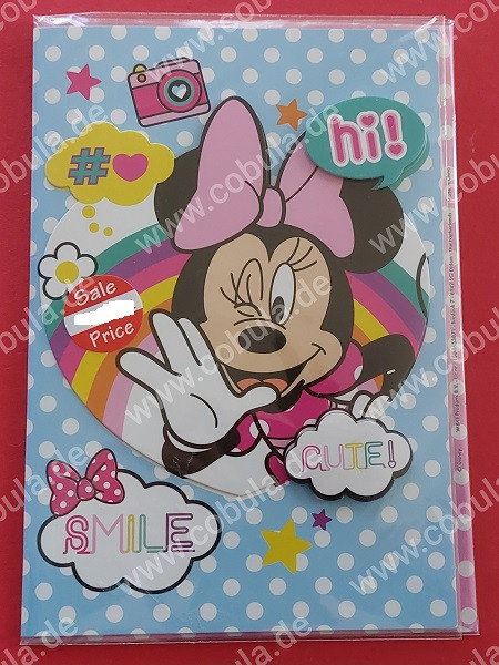 Disney 3 D Glückwunschkarte Minni Maus