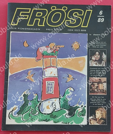 Frösi 6/89 DDR Pioniermagazin für Mädchen und Jungen