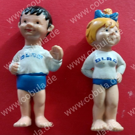 DDR Werbefigur DLRG Rettungsschwimmer & Schwimmerin