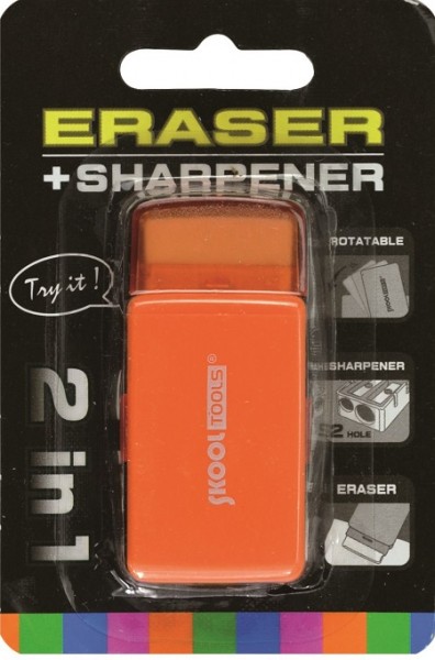 Kombi Radiere Spitzer „2 in 1“ Farbe orange