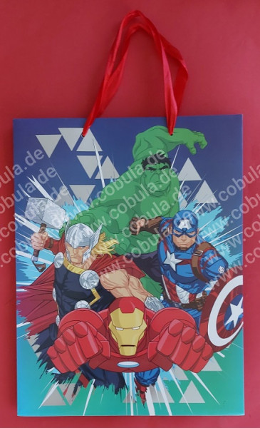 Geschenktasche Glitzer Marvel ca.26 x 34cm