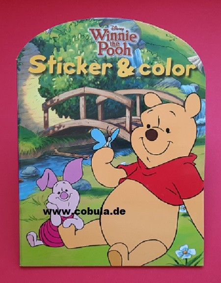 Sticker & Color Winni Pooh Malbuch