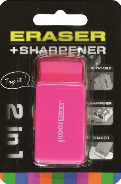 Kombi Radiere Spitzer „2 in 1“ Farbe pink (ab 3 Jahre)