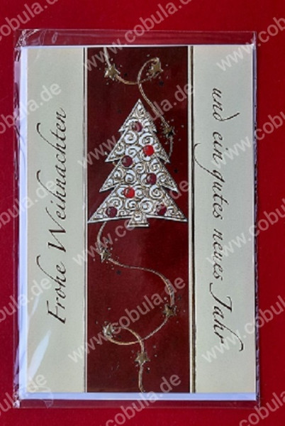 Weihnachtskarte mit Umschlag