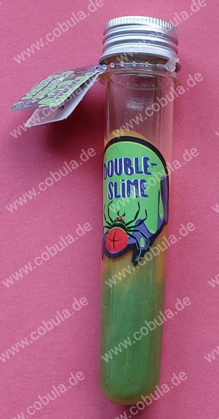 Double-Slime im Reagenzglas 2-farbig gelb-grün