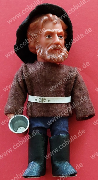 Original DDR Puppe Klaus Störtebeker 17 cm Vintage