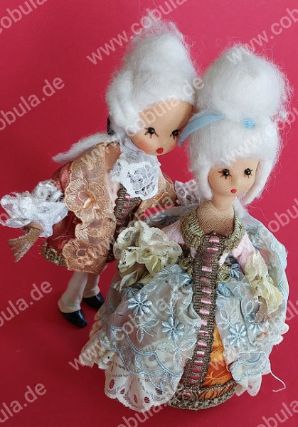DDR Künstlerpuppen Biegepuppen Drahtpuppen Pärchen ca. 20cm Vintage