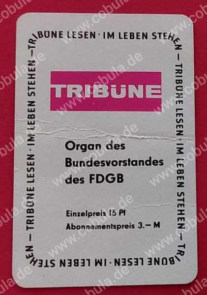 DDR Taschenkalender 1975 Motiv TRIBÜNE