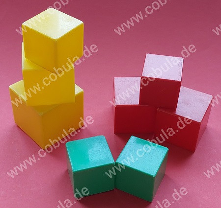 DDR Spielzeug Farbige PVC Bausteine Vintage