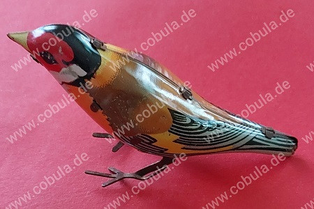 DDR Blechspielzeug Vogel ohne Schlüssel Vintage