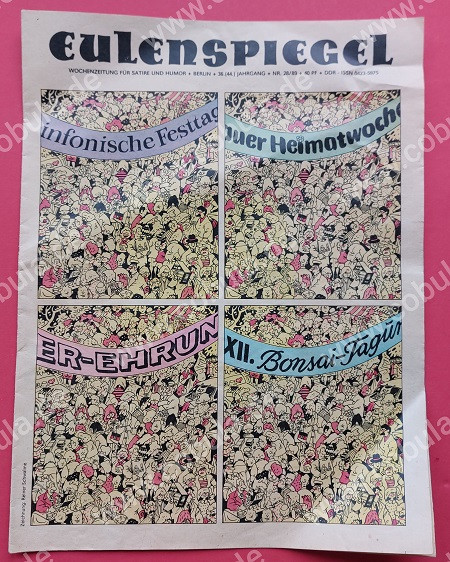 Eulenspiegel Wochenzeitung für Satire und Humor Nr. 28/89