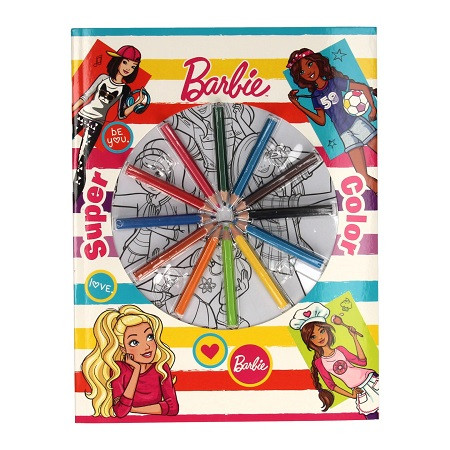 Barbie Malbuch mit Buntstiften (ab 3 Jahre)