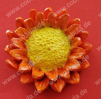 Handmade bei Familie Brummelbär Blume aus Gips ca. 7cm Handmade bei Familie Brummelbär Blume aus Gips ca. 7cm