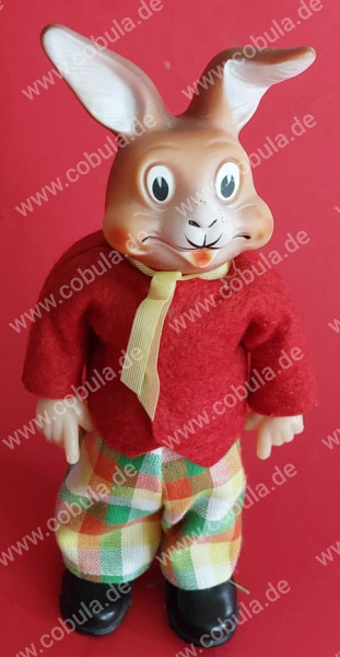 DDR Osterhase zum aufziehen mit Schlüssel ca. 25cm Vintage