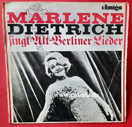 DDR Schallplatte Vinyl Amiga Marlene Dietrich singt Alt-Berliner Lieder