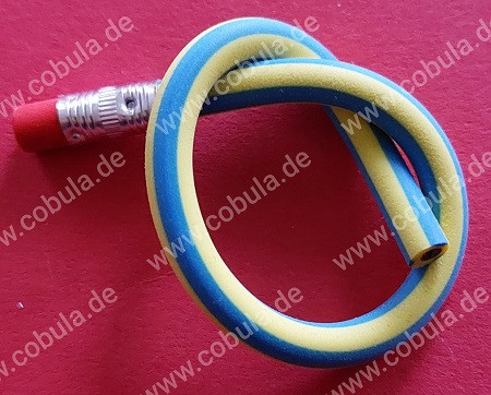 Flexible Biegestifte Farbe gelb/blau ca. 18cm