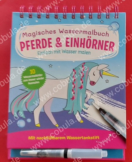 Magisches Wassermalbuch Pferde & Einhörner (ab 3 Jahre)