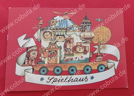DDR Postkarte Spielhaus „DDR-Spielhaus“
