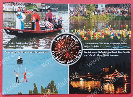 AK Postkarte Halle / Saale Laternenfest