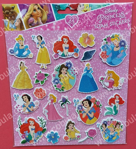 Foam Sticker Schaumsticker Disney Princess