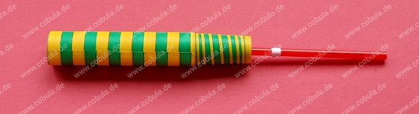 Papierschwert gelb grün ca. 20cm