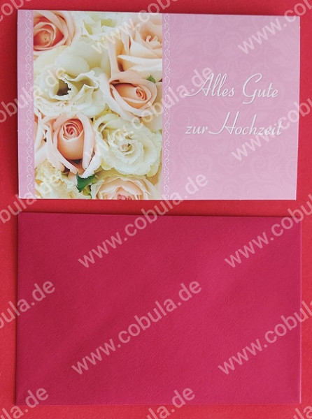Glückwunschkarte Alles Gute zur Hochzeit