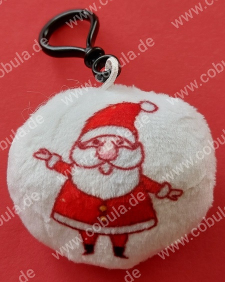 Weihnachtsschlüsselanhänger Motiv Weihnachtsmann ca. 6cm