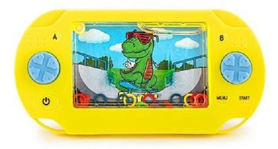 Trendhaus HEY DINO WASSER-FLIPPER-SPIEL GITD Farbe Gelb
