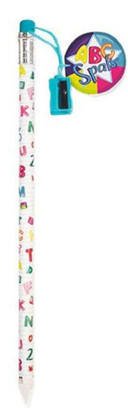 Trendhaus ABC SPASS JUMBO-BLEISTIFT MIT SPITZER & RADIERER Farbe Blau