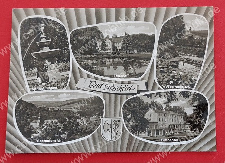 Postkarte Bad Salzschlirf beschrieben