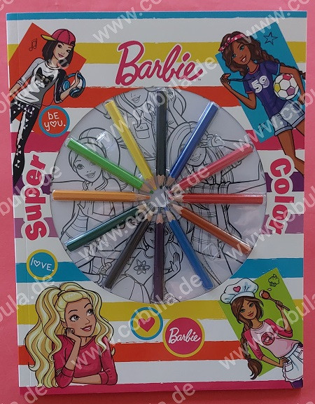 Barbie Malbuch mit Buntstiften (ab 3 Jahre)
