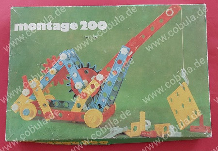 DDR Spielzeug Konstruktionsbaukasten Montage 200 in OVP Vintage