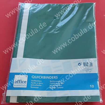 10 Schnellhefter Farbe Grün